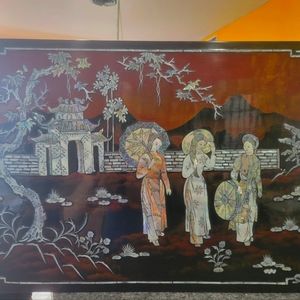 Three Sisters Mother Of Pearl Asain Art Work